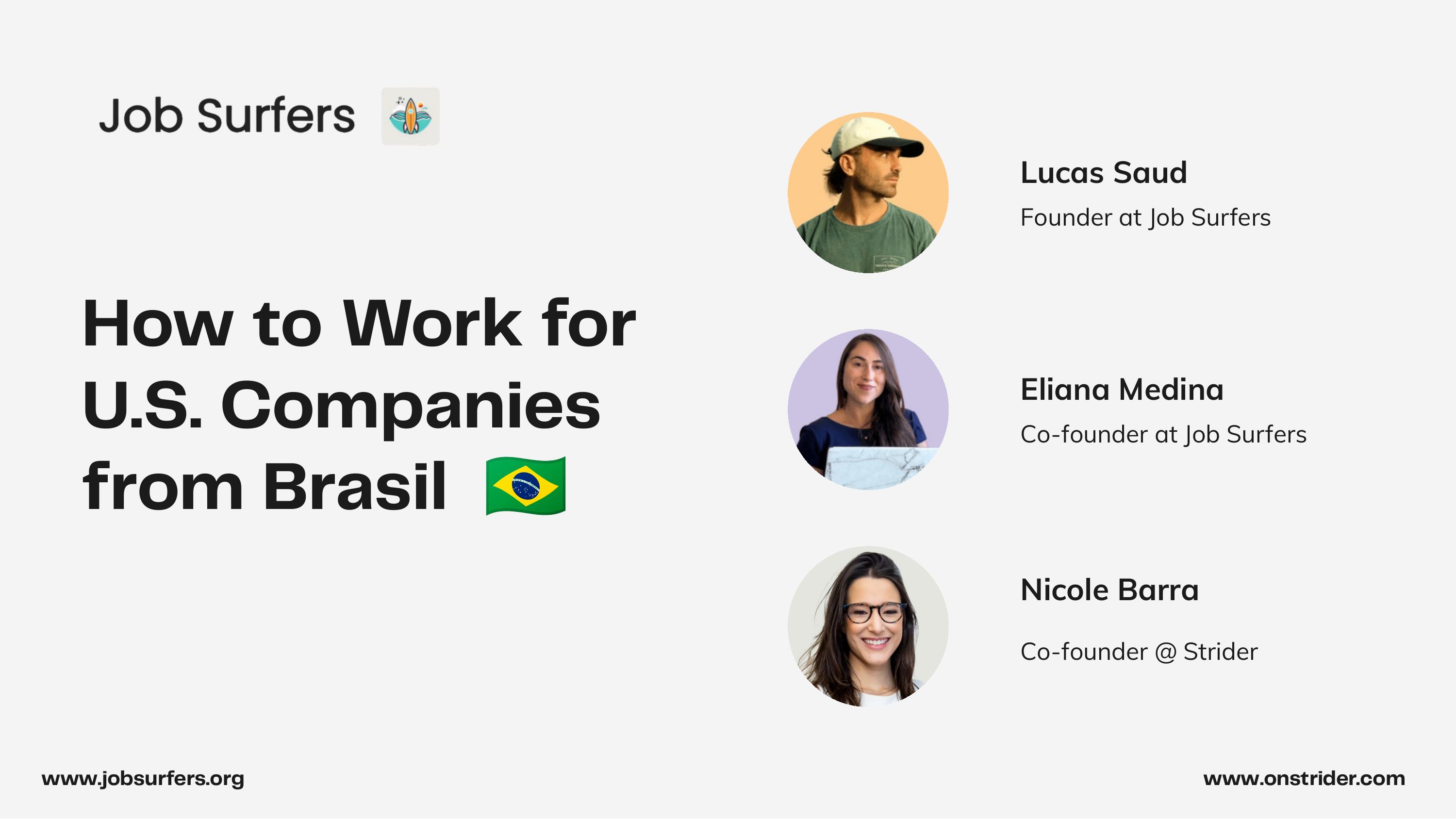 How to Land a Remote Job from Brazil & LATAM | Job Surfers × Strider