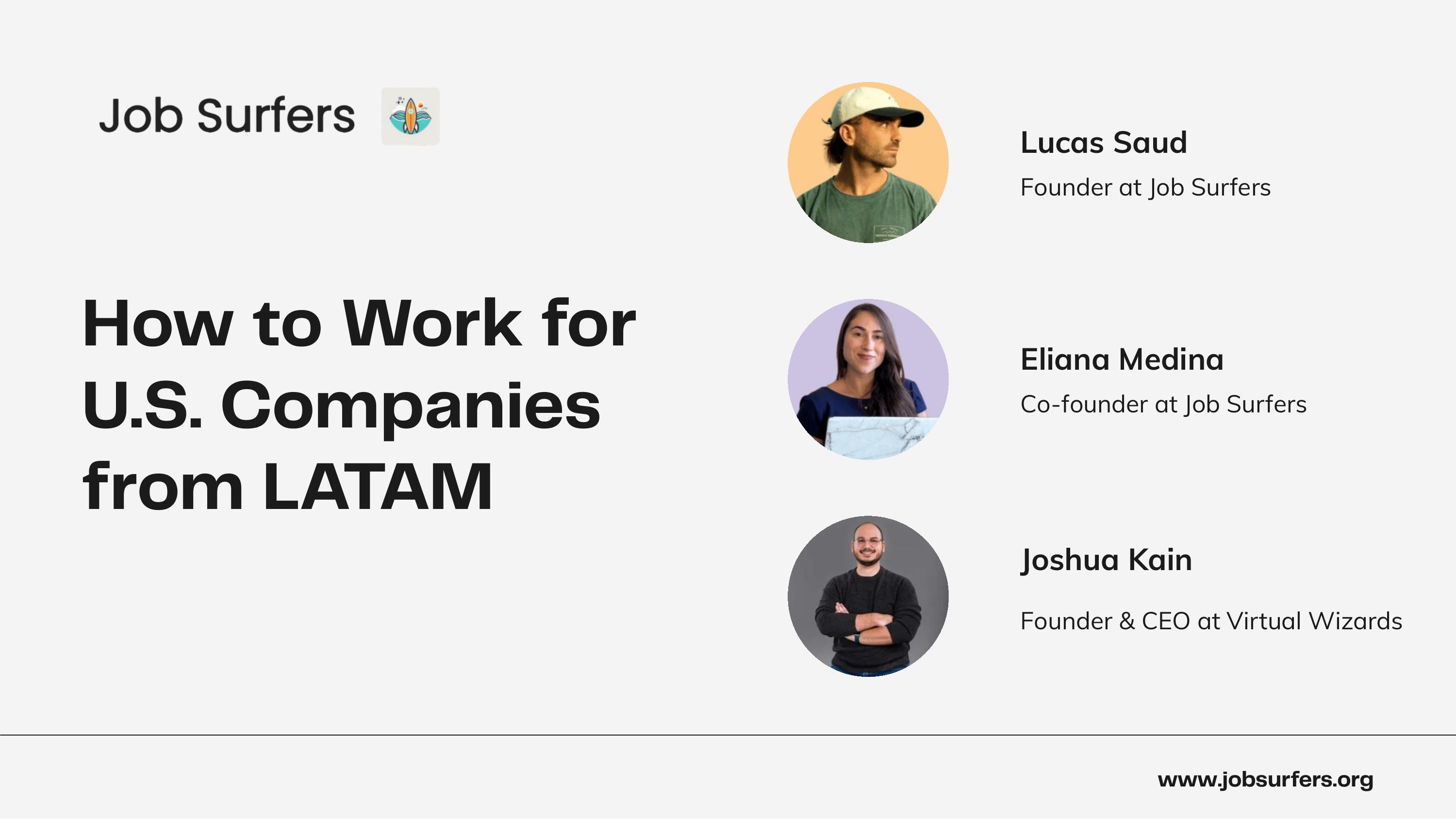 Cómo trabajar para empresas de EE. UU. desde LATAM | Job Surfers × Virtual Wizards